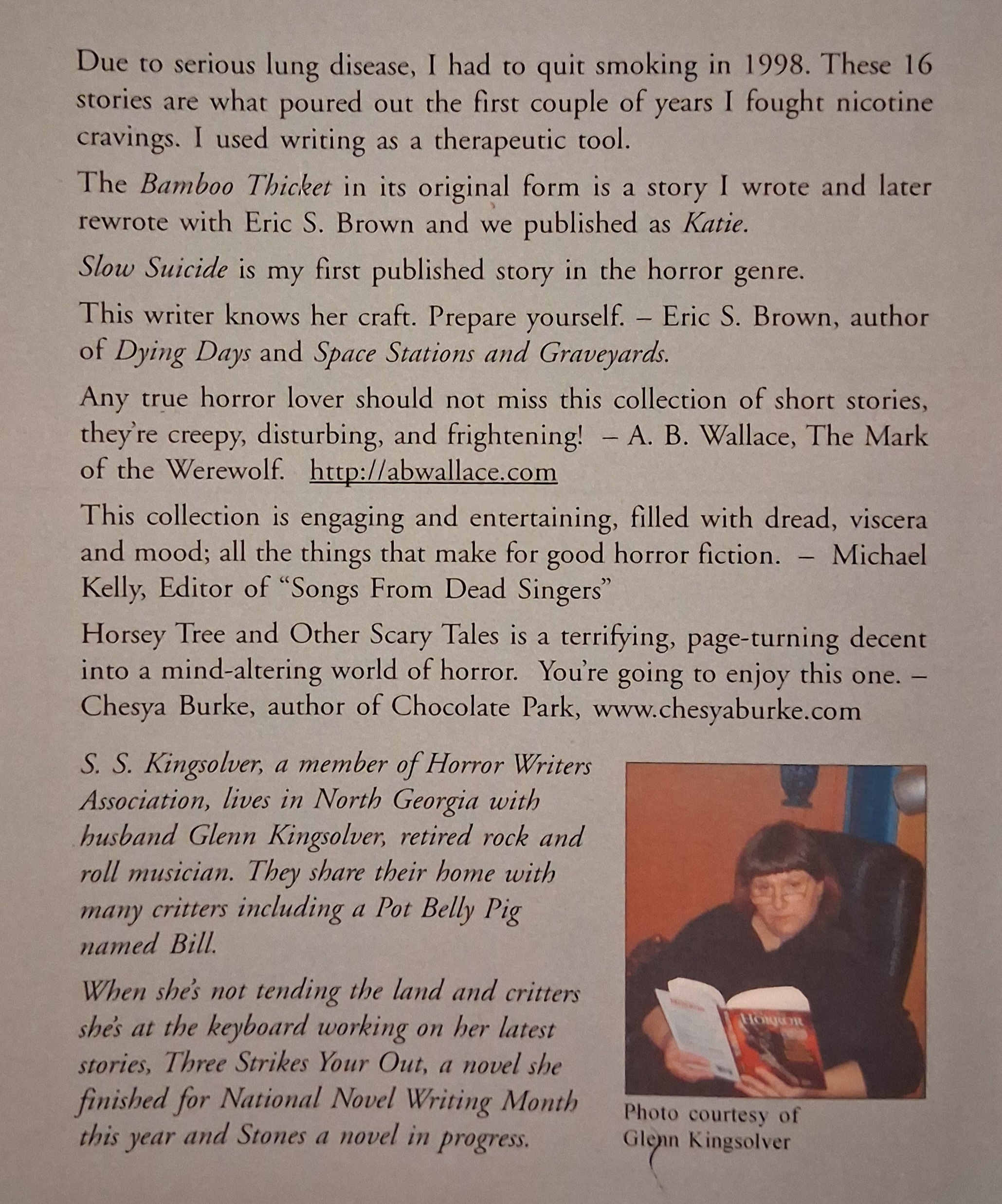 The physical paperback of The Horsey Tree and Other Scary Tales